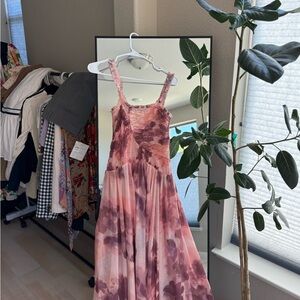 Free People Pink and Purple Dress